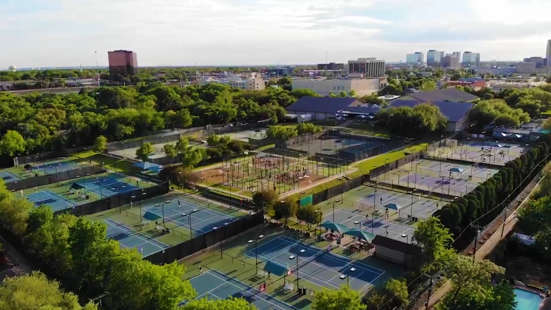 Banner House at T Bar M tennis club in TX